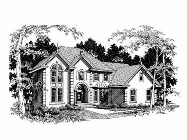 Two-Story House Plan, 007H-0102
