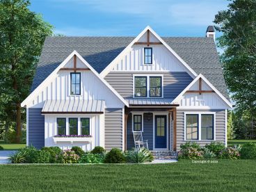 Country Traditional House Plan, 086H-0122