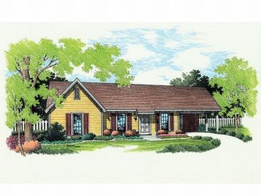 Ranch House Plan, 021H-0005