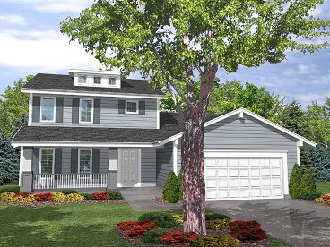 Two-Story Home Plan, 016H-0002
