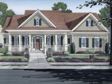Country Home Plan, 046H-0128