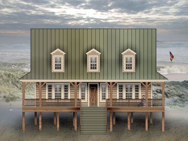 Coastal House Plan, 006H-0166