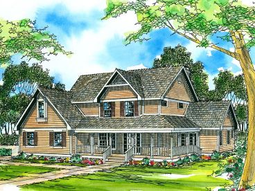 Two-Story House Plan, 051H-0022