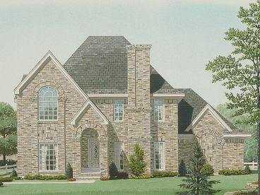 Two-Story House Plan, 054H-0129