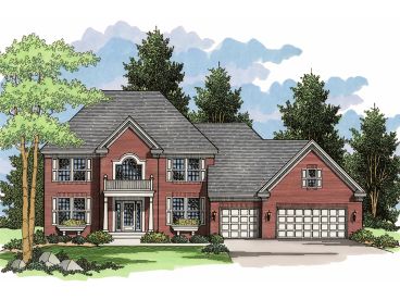 Colonial House Plan, 023H-0109