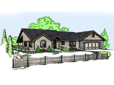 Ranch House Plan, 013H-0087