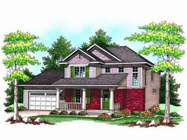 Two-Story House Plan, 020H-0166