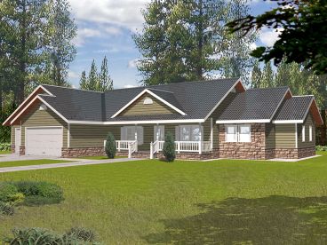 Ranch Home Design, 012H-0078