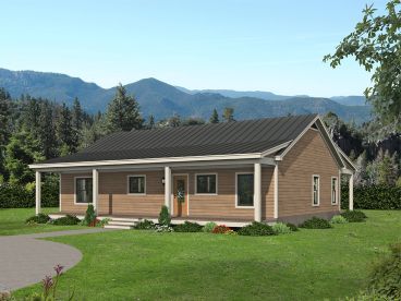Small Country House Plan, 062H-0334
