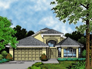 Florida Style Home, 043H-0052