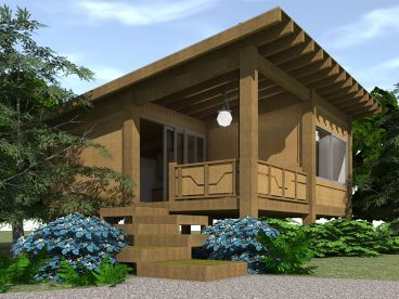 Cabin House Plan, 052H-0078