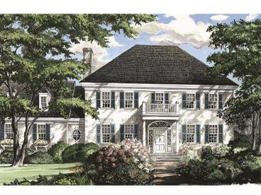 Colonial House Plan, 063H-0114