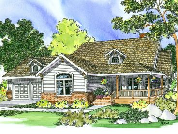Country Home Plan, 051H-0034