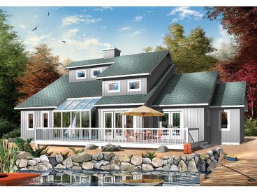 Waterfront Home Plan, 027H-0024