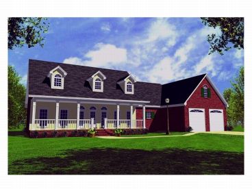 Country Home Plan, 001H-0055