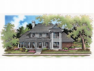 Two-Story House Plan, 021H-0126