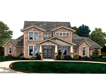 Craftsman House Plan, 002H-0117