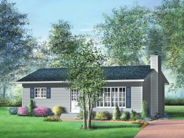Small Ranch House Plan, 072H-0039