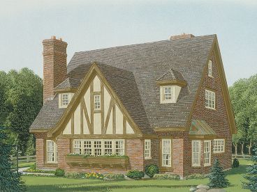 Tudor House Plan, 054H-0011