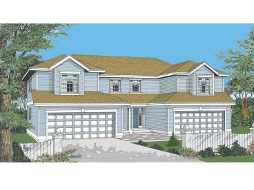 Duplex House Plan, 026M-0001