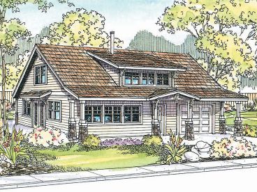 Craftsman House Plan, 051H-0111