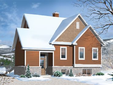Narrow Lot House Plan, 027H-0356
