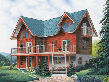 Vacation House Design, 027H-0101