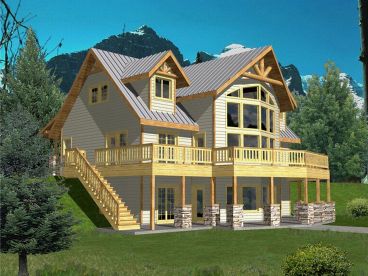 Mountain House Plan, 012H-0044