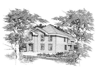 Two-Story House Plan, 061H-0033