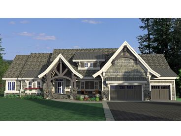 Craftsman House Plan, 023H-0175