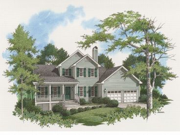 Two-Story Home Plan, 030H-0023
