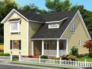 Narrow Lot House Plan, 059H-0236