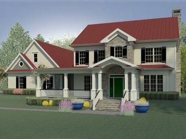 Two-Story House Plan, 019H-0205