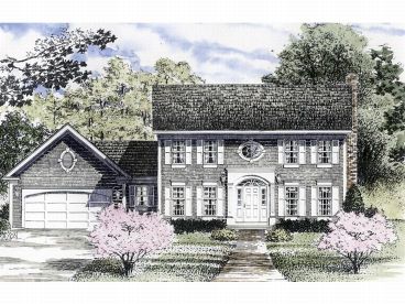 Colonial House Plan, 014H-0054