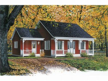 Cottage Home Plan, 027H-0123