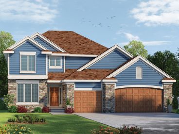 Two-Story House Plan, 031H-0300