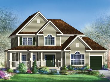 Country Traditional House Plan, 072H-0158