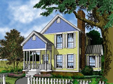 Cottage House Plan, 043H-0002