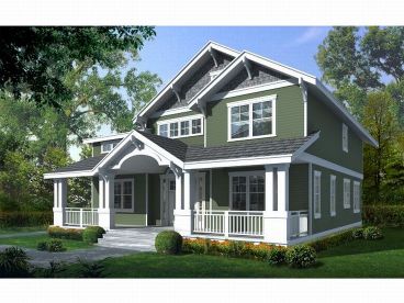 Country Craftsman Home, 026H-0110