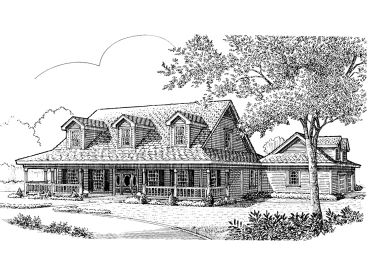 Country Home Plan, 054H-0013