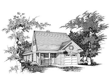 Narrow Lot Home Plan, 061H-0019