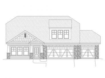 Two-Story Craftsman Home, 062H-0057