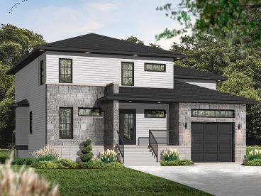 Two-Story House Plan, 027H-0269