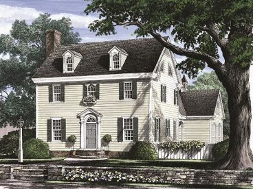 Colonial House Plan, 063H-0092