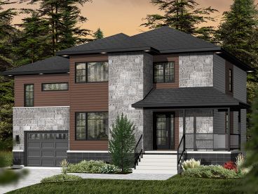 Two-Story House Plan, 027H-0343