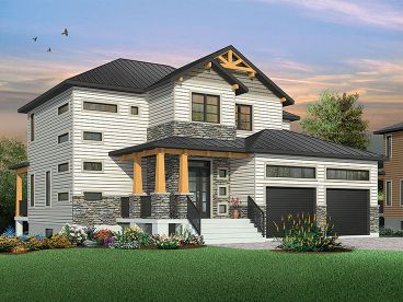 Craftsman House Plan, 027H-0443