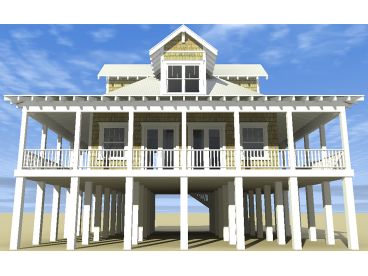 Beach House Plan, 052H-0062