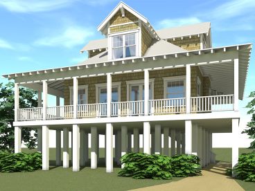 Coastal House Plan, 052H-0062