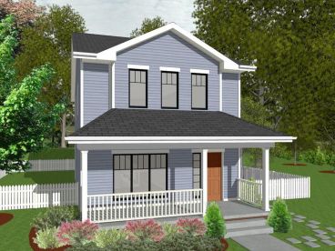 Narrow Lot House Plan, 031H-0427