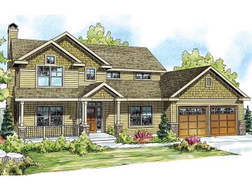 Country Craftsman Home, 051H-0189
